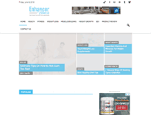 Tablet Screenshot of enhancerfitness.com